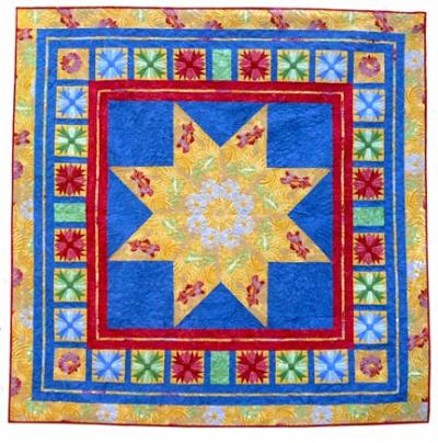 The Vashon Quilt Guilds raffle quilt, “Star of the Isle”, purchase a raffle ticket, $1