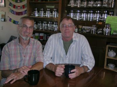 Stephen Floyd and Phil Dunn (in the Tea Shop)