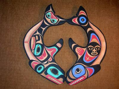 “Kéet Klumachin,” carving  © Odin Lonning, Tlingit.