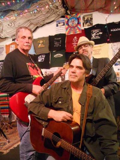 (l-r) Chris Anderson, Carter Castle and Bob Kueker rehearse at The Coop.