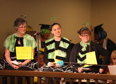 The Fur Bees (Kathyrn Yeoell, Amanda Long and Jenni Wilke) costume winners